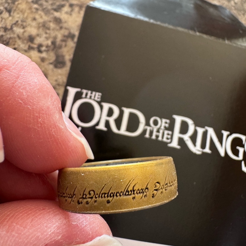 Enso The Lord of the Rings One Ring Replica - Gold Script Band